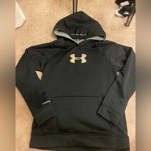 Kids Black Under Armour Hoodie